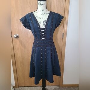 Zac Posen Target Goth Edgy Snap Grommet Pretty Little Liars Dress